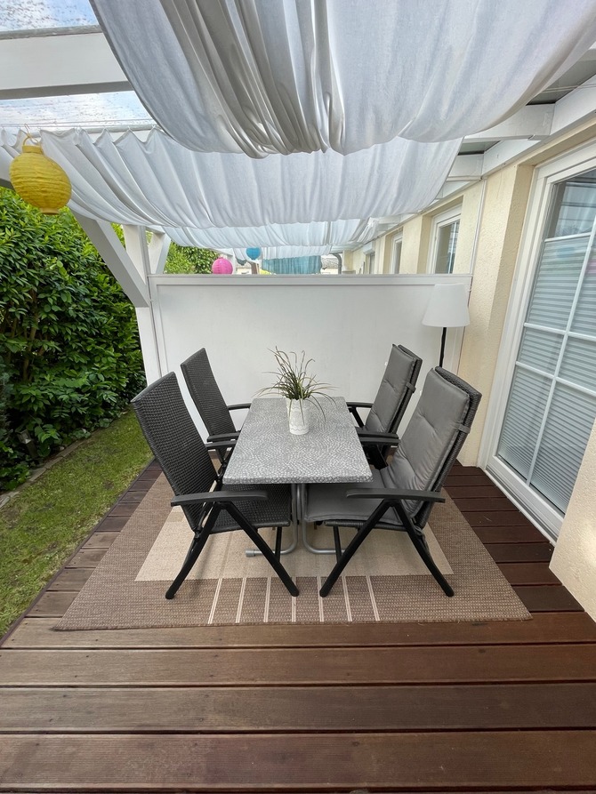 Ferienhaus in Gr&ouml;mitz - M&uuml;ller - &Uuml;berdachte Terrasse