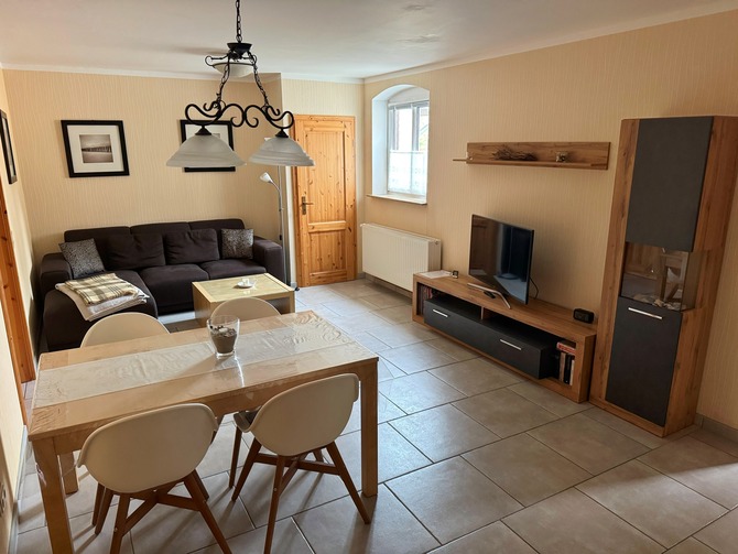 Ferienwohnung in Niederhagen - Sonne und Me(eh)r - Wohnbereich