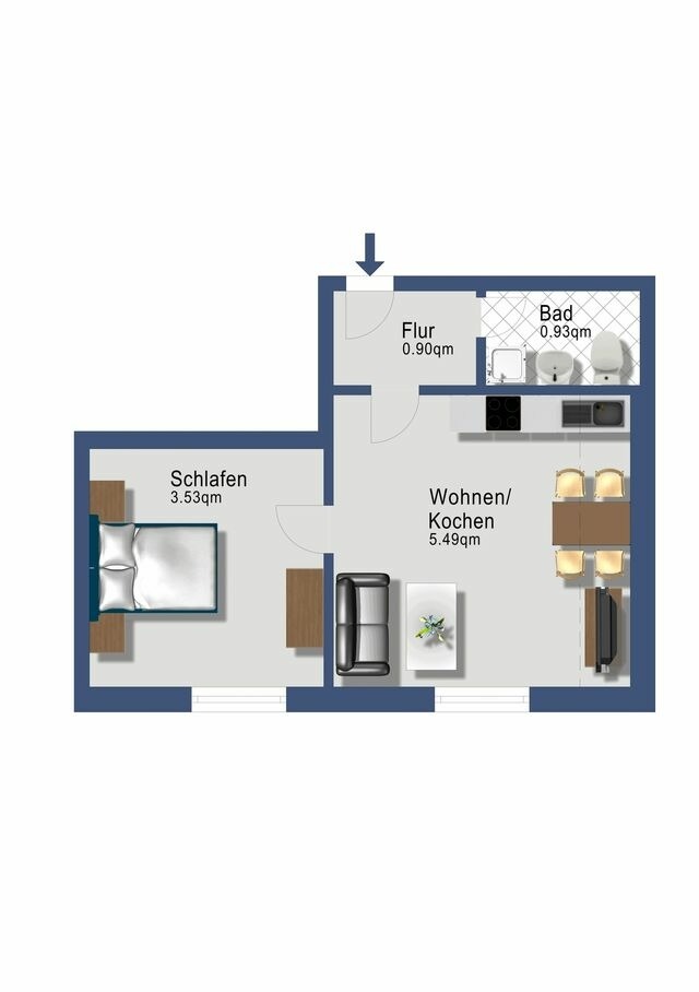 Ferienwohnung in Rabenkirchen-Faul&uuml;ck - Schleiblick App. 7 - Bild 7