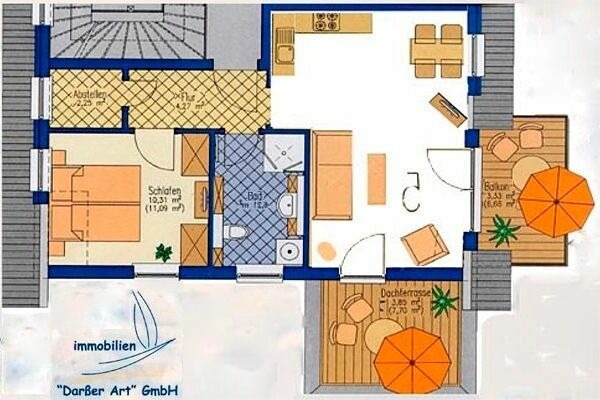 Ferienwohnung in Ostseeheilbad Zingst - Villa Arielle, FW 8 - Bild 14