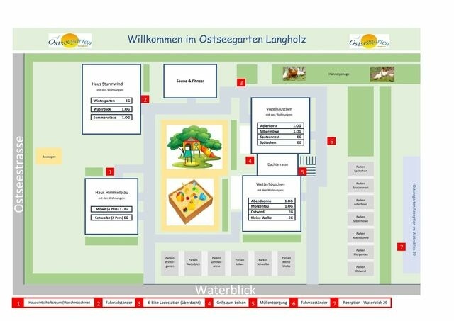 Ferienwohnung in Waabs - Ostseegarten Langholz - Ferienwohnung Ostwind (6-8Pers) - Bild 20
